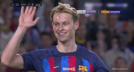 巴塞罗那阿隆索进球扳平，西甲比赛红黄牌频现激烈战平西班牙人